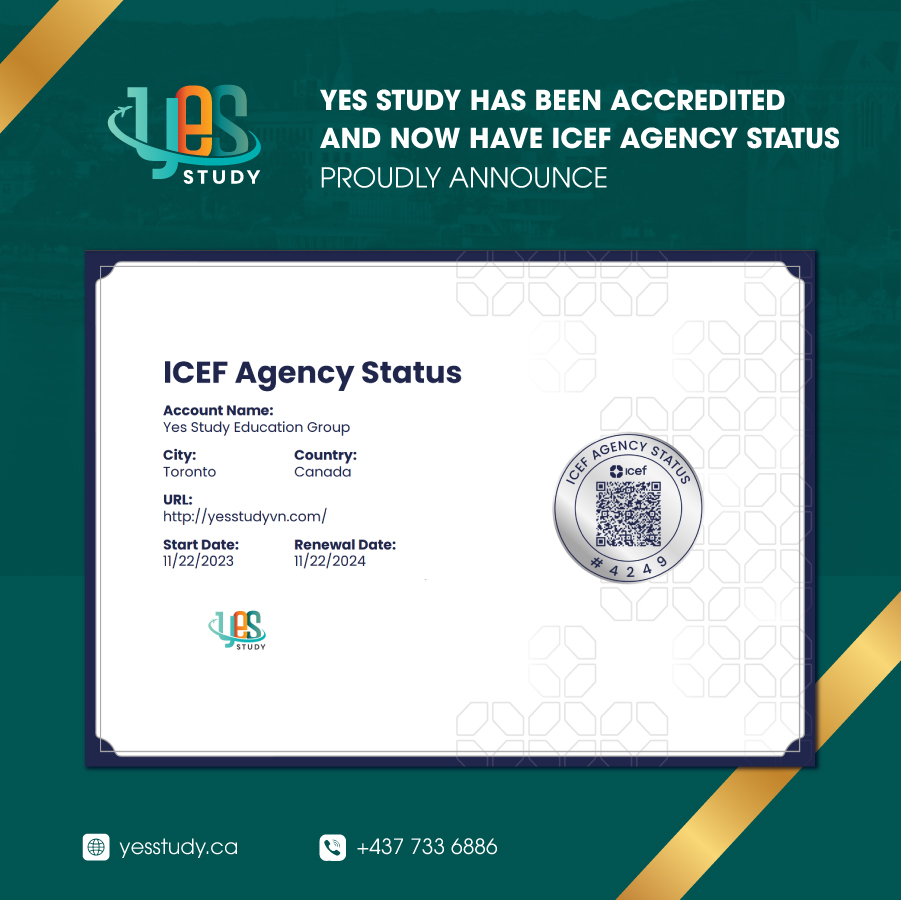 ICEF Agency Status badge for Yes Study