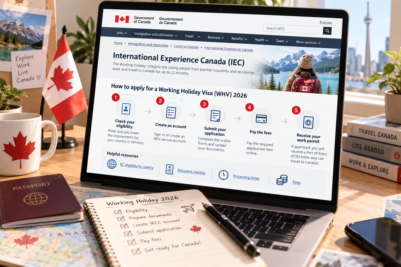 Canada Working Holiday Visa (IEC)